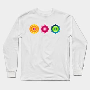 Three Circles Colored Long Sleeve T-Shirt